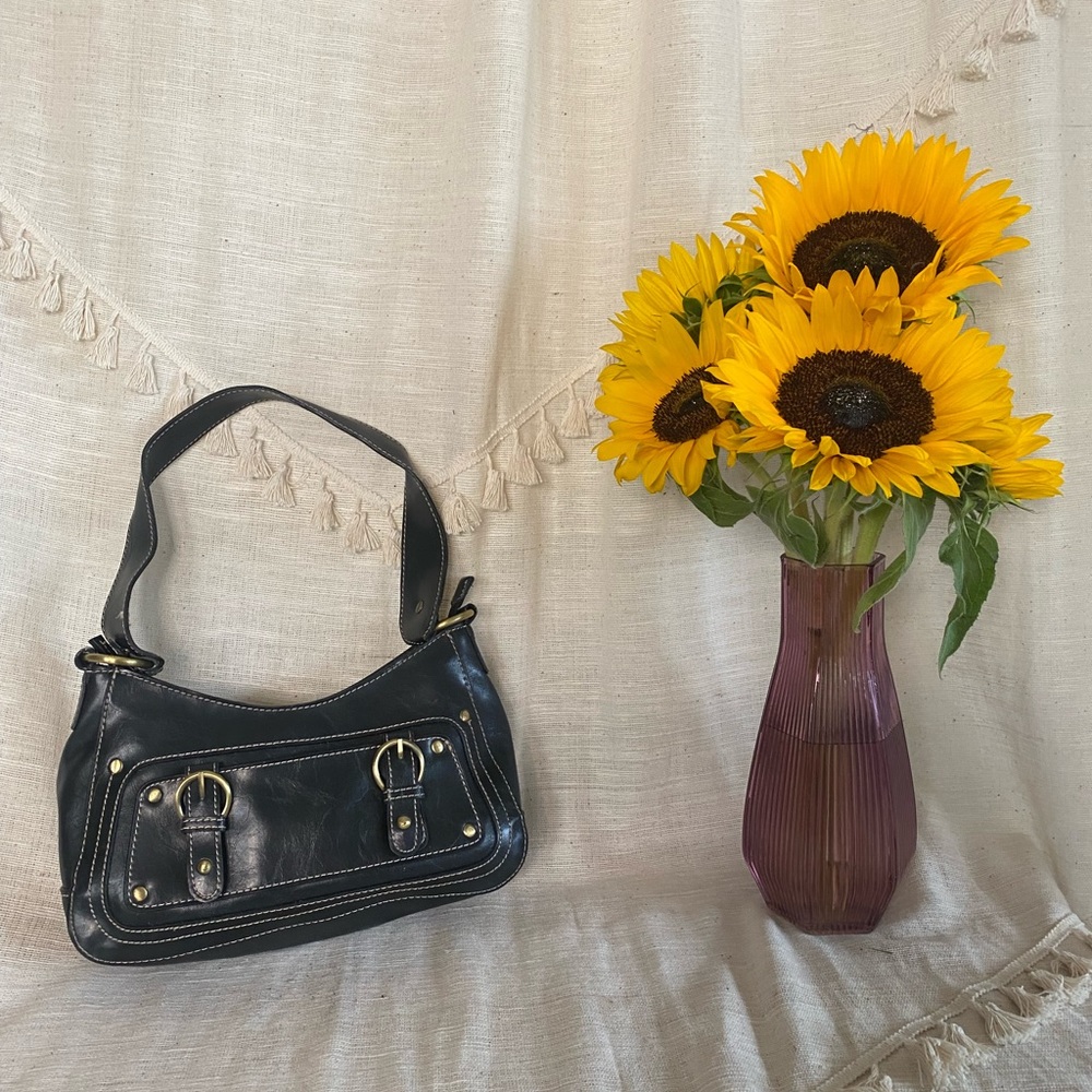 Style&Co black leather shoulder bag